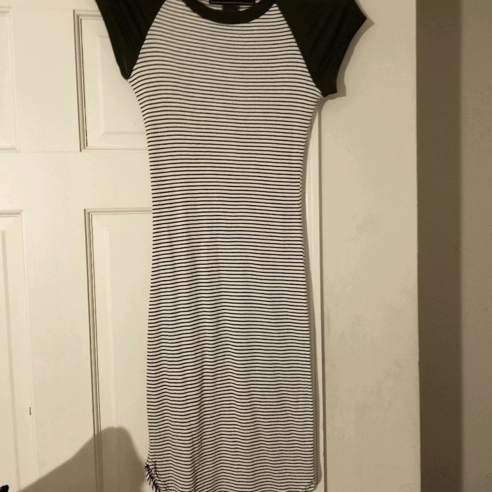 Snug baseball style dress